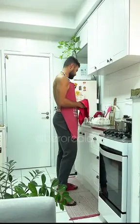 Hot wife Ro shows off her cooking skills and sexy smile