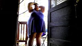 Showering in the water hose. pt 1