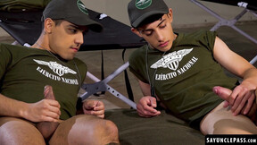 ”Felix Harris & Gabriel Chiappe & their jerking off training”