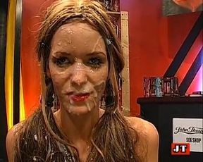 Swallow and Stay Quiet Threesome Orgy