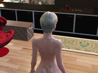 Transvestite Drop fast spunk fountain