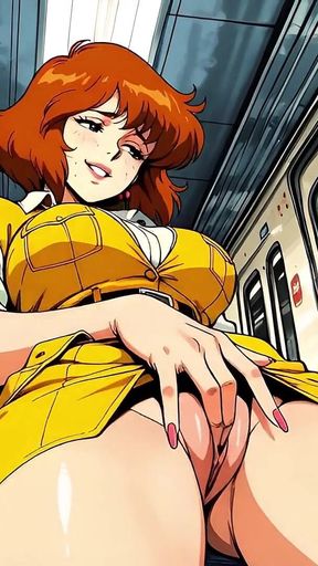 April Oneel Got After Meeting the Teenage Mutant Ninja Turtles and Howled Right on the Subway in the Ai Adaptation