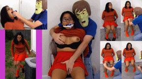 Velma gets her tits and nipples squeezed by the Creeper!