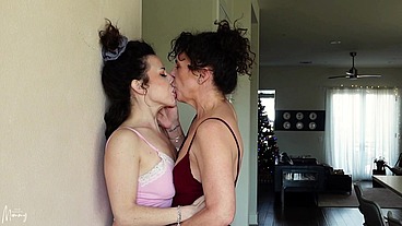 Bratty StepDaughter-Deep Kissing, Lesbian, Taboo Roleplay