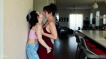 Bratty StepDaughter-Deep Kissing, Lesbian, Taboo Roleplay