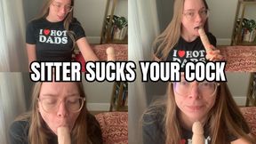 Babysitter Sucks Your Cock - Cum In Her Mouth
