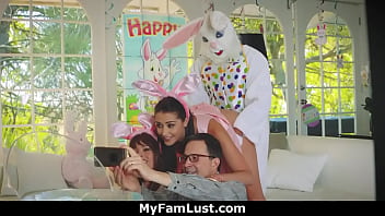 Stepbro in Bunny Costume Fucks His Horny Stepsister on Easter Celebration - Avi Love