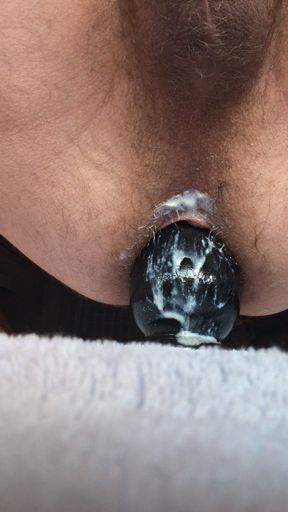 Juicy butt plug taken to the limit