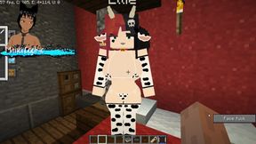 Minecraft Jenny Mod Fapcraft - Ellie, a Goth Dommy Stepmommy with a Cow Bikini and Tasty Milkers