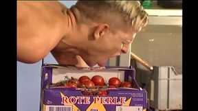 juicy fruits and interracial duo fuck in the warehouse