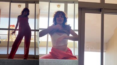 Horny Redhead's Window Striptease - You Won't Believe What Happens Next!