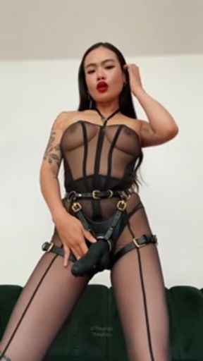 Strap-on tease