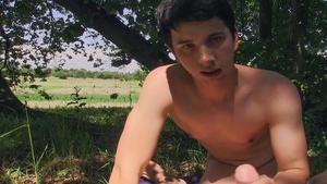 Czech Hunter: Young blowjob cum outdoors