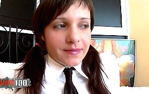 Irena young russian student takes a big cock in her ass