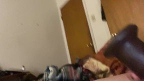Playing with my big dildo