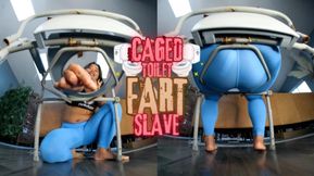 CAGED TOILET FART SLAVE