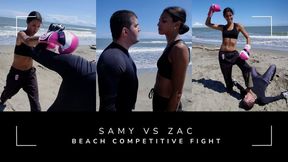 Samy VS Zac beach competitive fight