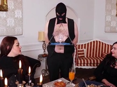 BDSM training for sissy maids in femdom group session