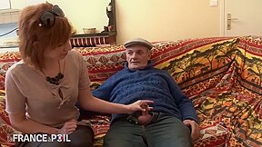 Trashy Redhead Has Threesome Sex
