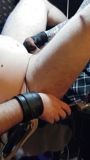 The Slave Gets a Thick Bag with 500ml Saline Solution - Part 2/4