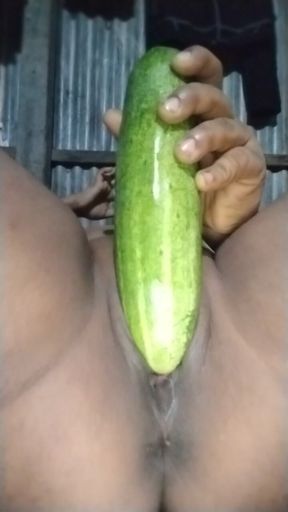 My Deshi Hot Pussy Fuck with Cucumber Orgasm