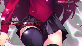 Rin Tohsaka destroys your load quick for her amusement Quickshot JOI