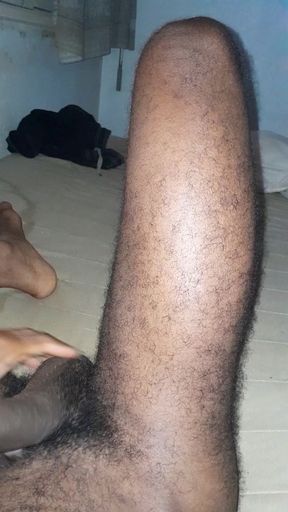 Having a half leg size cock. (Have to unbend it first 'cause its curved)