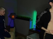 Buddies are shy to start a sex party