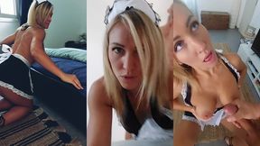 nouvelle video  la soubrette  la femme de menage... une vraie salope qui aime...