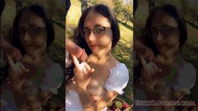 Blowjob in the Orchard