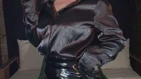 Elegant latex and longline seduction.