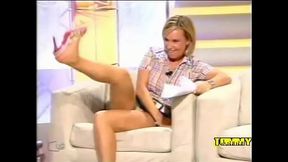 Rosa Garcia Caro Upskirt on Live Television