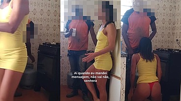 Entregador de gás não resistiu e deu leitinho na Hotwife exibida