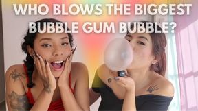 WHO BLOWS THE BIGGEST BUBBLE GUM BUBBLE