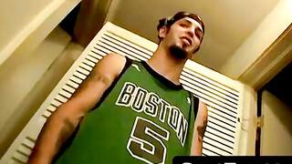 Str8Thugs.com - Goatee thug Axel's messy load jerk-off session with a cumshot finale
