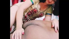 Footjob, Blowjob video with nice-looking slut wife