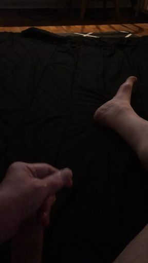 Early morning cumshot