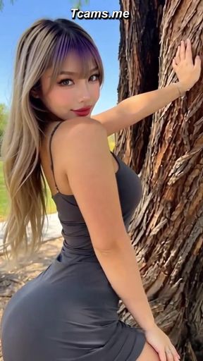 TsLilac Body Tease Near The Trunk
