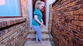 Blond MILF Pissing in Clothes Desperation Compilation