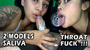 DEEP THROAT SPIT FETISH 260321HE2 AMBAR + VIOLET INSANE COCK SHOWERING (FULL SCENE) + FREE SHOW (HD 1080p MP4)