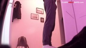 Straight Cock at the Gloryhole - Tongued Until He Cums