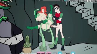 Dickboy - Robin Nailed Harley Quinn and Catwoman