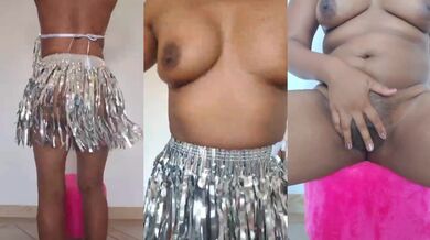 Latin milf dances naked at Carnival moaning doing her pussy alone