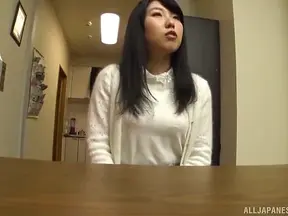 Japanese Amateur Gets Pleasure While Loving Cuddles with Her Lover