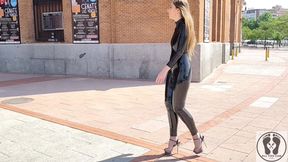 Alice Maze MILF Public Leather Shiny Fetish CEI Pussy Juicy