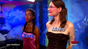 Ggg John Thompson - - Zara and Manu Wild Threesome Cum Model Orgy