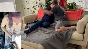 Hotwifekk waits in her car while boyfriend has sex
