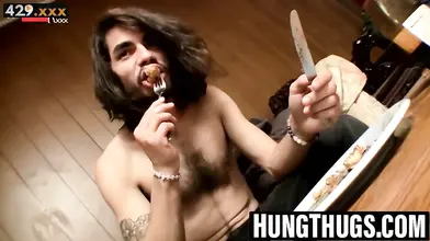 Threeway Frenzy! Anal-Curious Hunks Get Their Ass Fuck On!