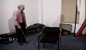 Dirty chick gets tied up and whipped