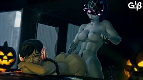 Overwatch - Futa Widowmaker x D.Va ANAL